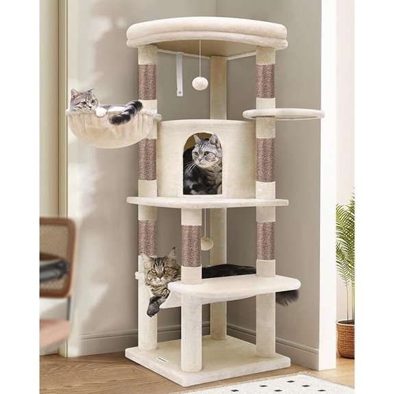large corner cat tree