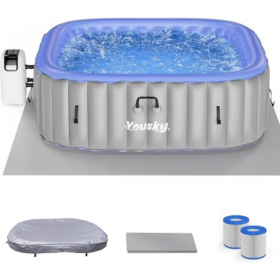 large inflatable hot tub