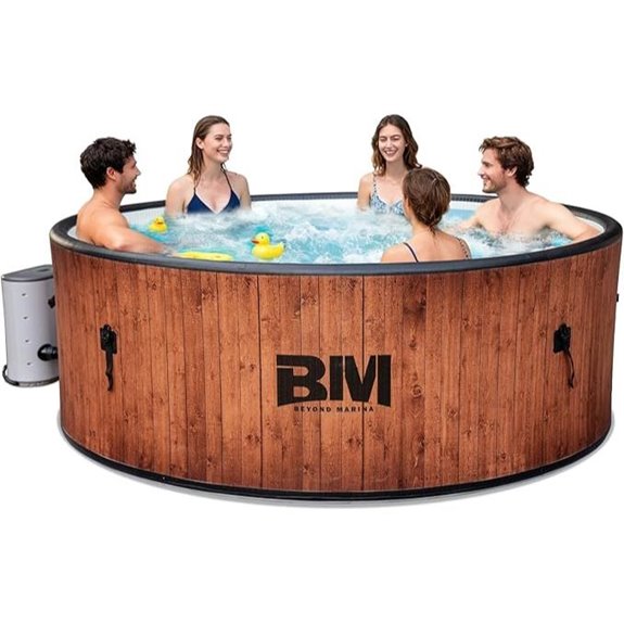 large inflatable hot tub