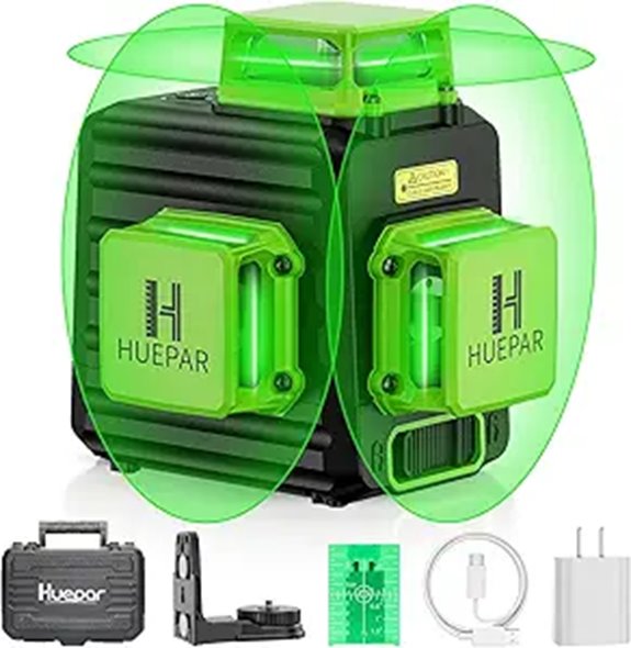 HUEPAR 360 Laser Level with Magnetic Bracket