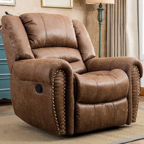 leather recliner for living