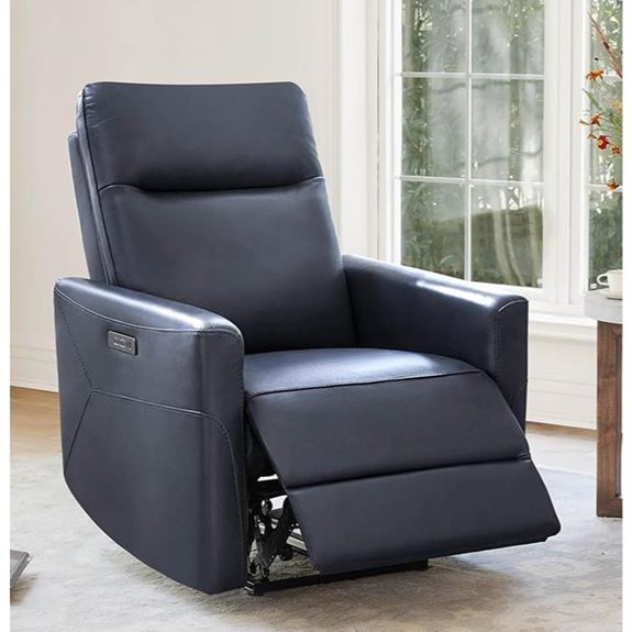 leather recliner with charging