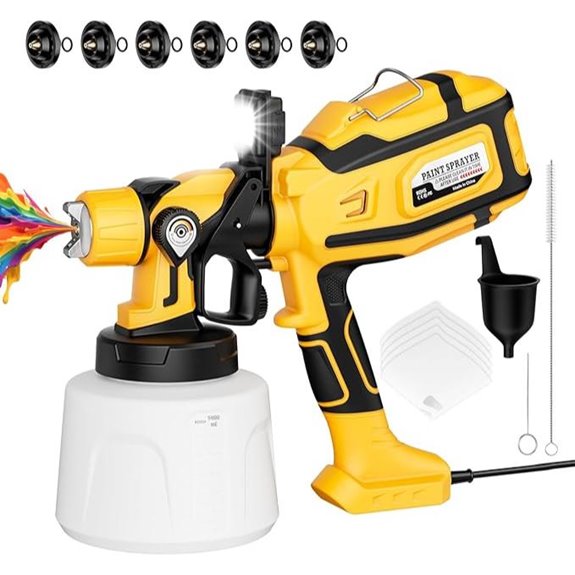 Paint Sprayer for House Painting with LED Light