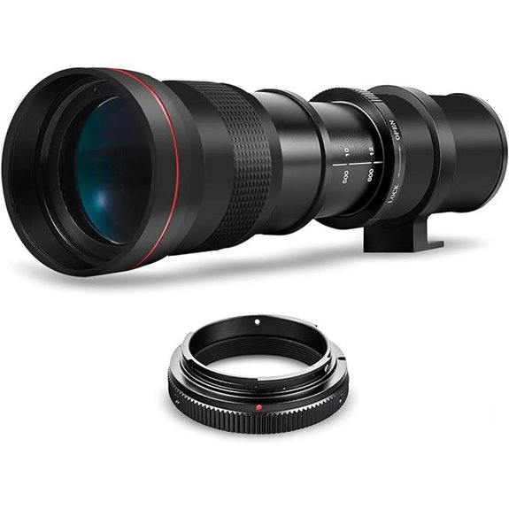 420-800mm f/8 Telephoto Lens for Nikon DSLR Cameras