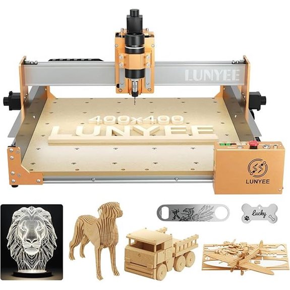 LUNYEE 4040 PRO CNC Router with 3-Axis Metal