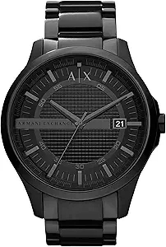 Armani Exchange Men's Analog Watch with Leather Band