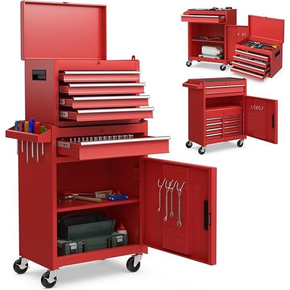 Goplus 5-Drawer Rolling Metal Tool Chest