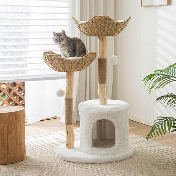 modern 46 inch cat tree