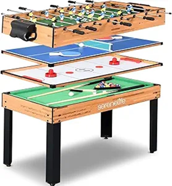 multi game table with accessories
