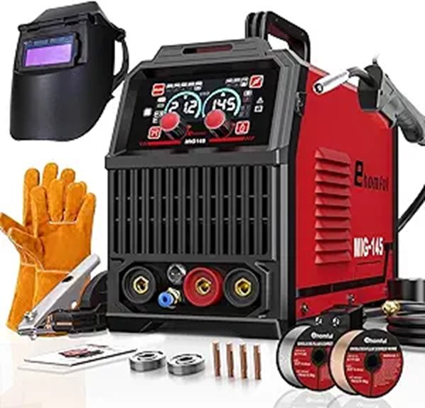 Ehomful 145A Multi-Process MIG/TIG/Stick Welder Kit