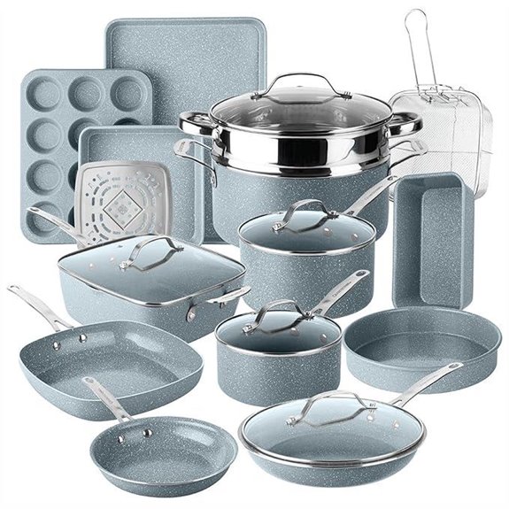 nonstick granitestone cookware set