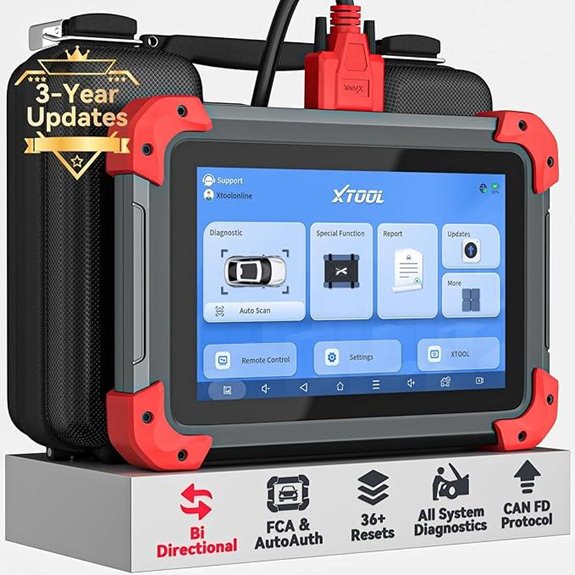 XTOOL D7 OBD2 Scanner with Full System Reset