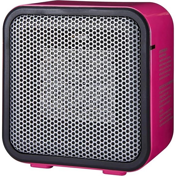 pink 500w ceramic heater