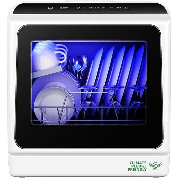 portable countertop dishwasher with six programs