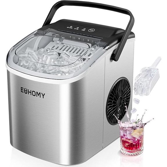 portable ice maker with auto clean