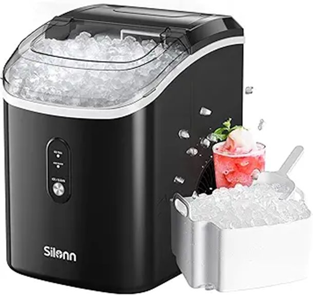 portable self cleaning ice maker