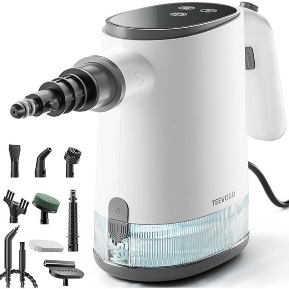 portable steam cleaning device