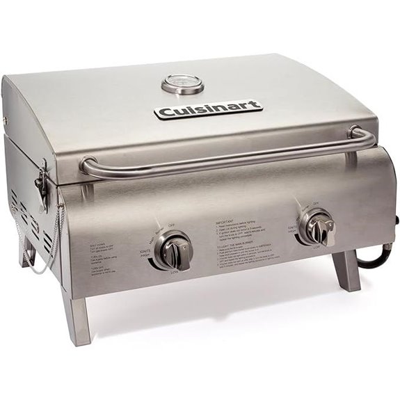 portable two burner propane grill
