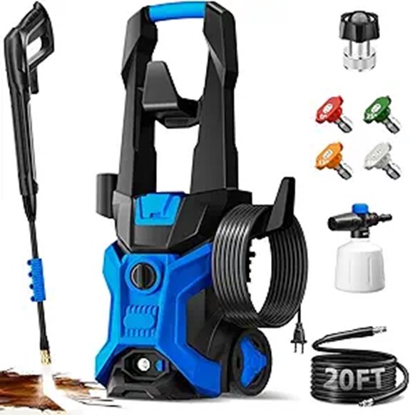 Power Washer with Nozzles & Soap Tank for Home