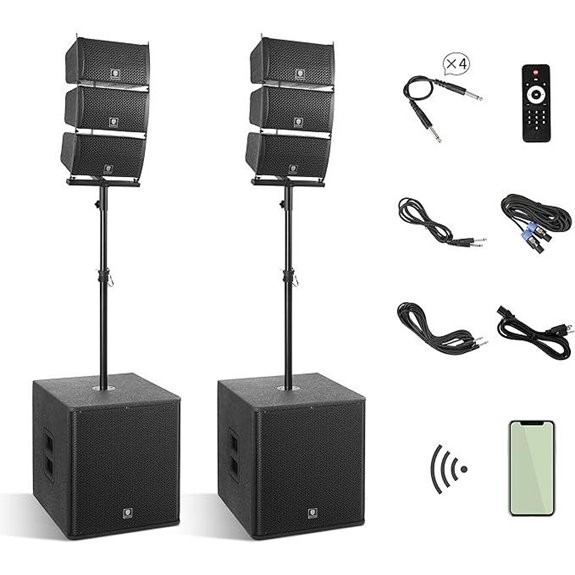 RECK CLUB 8000W DJ PA Speaker System Combo