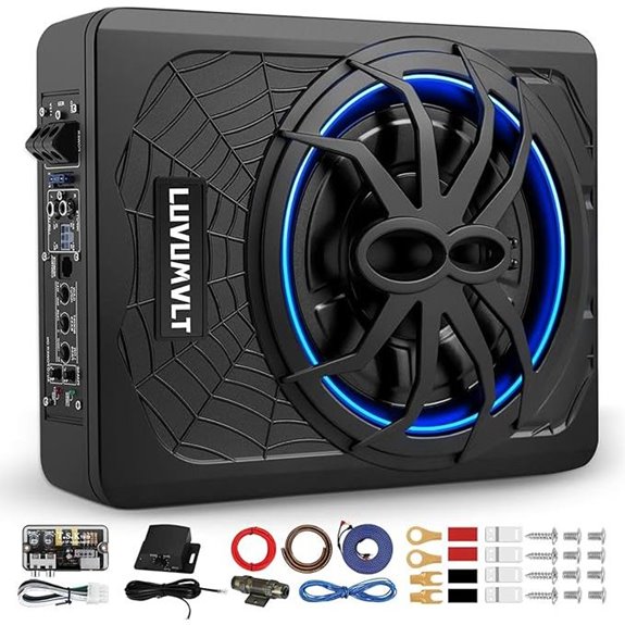 1200W 10 Under Seat Car Subwoofer and Amp Combo