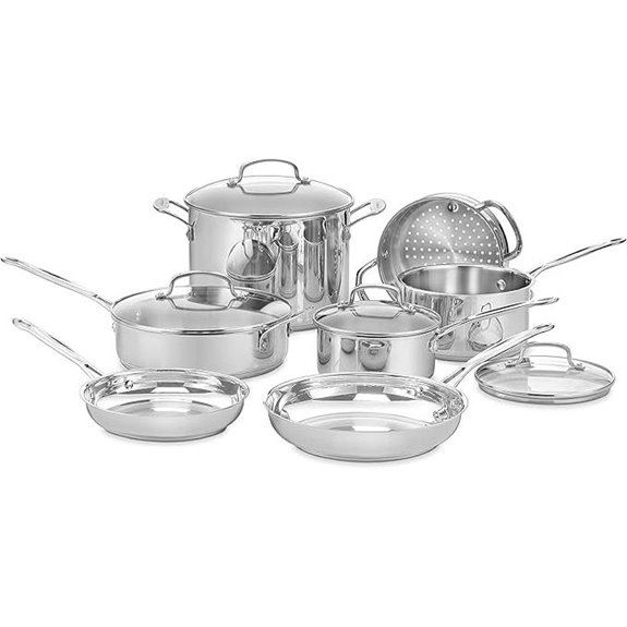 Cuisinart 11-Piece Stainless Steel Cookware Set