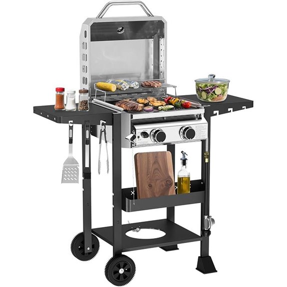 propane gas grill set
