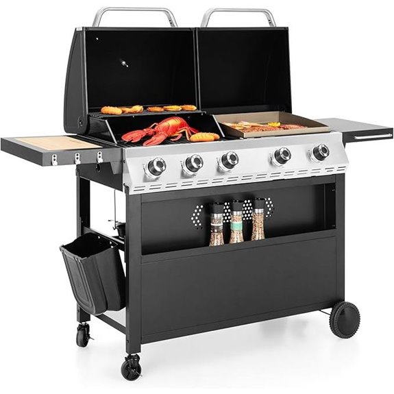 Captiva Propane Gas Grill & Griddle Combo (696 sq in)