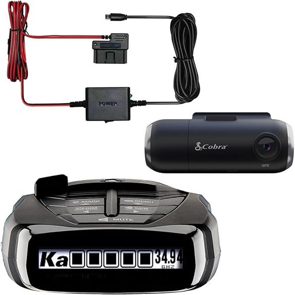 Cobra RAD 480i Radar Detector & Dash Cam Kit