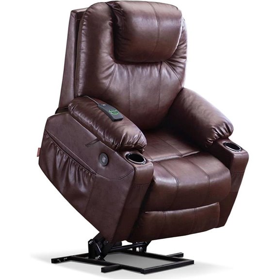 recliner with massage heat