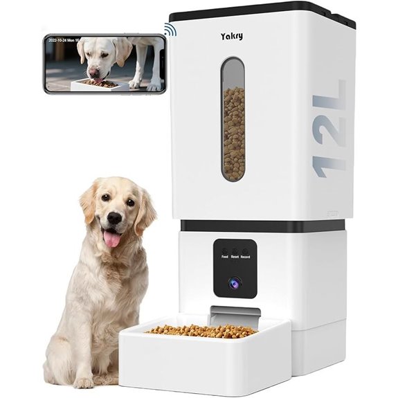 remote camera pet feeder