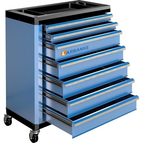 LARBANKE 7-Drawer Rolling Tool Chest with Lock