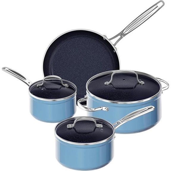 Nuwave 7pc Ceramic Nonstick Cookware Set