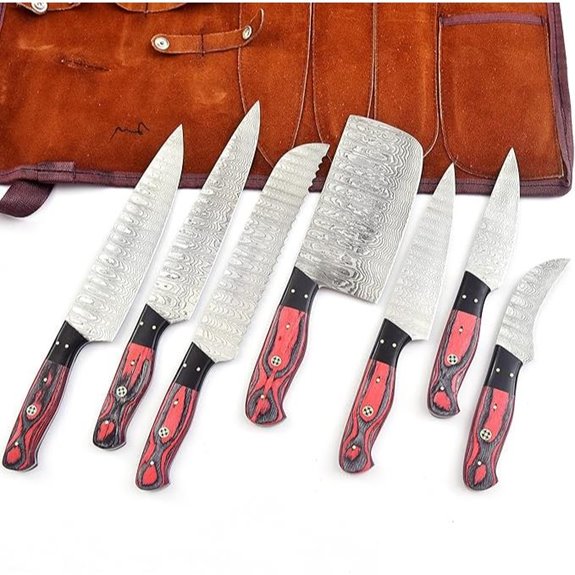 seven piece durable knife set