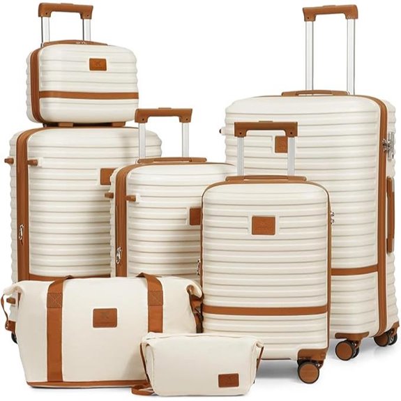 Joyway 7-Piece Spinner Luggage Set with TSA Lock