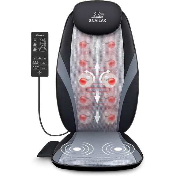 shiatsu back massager with heat