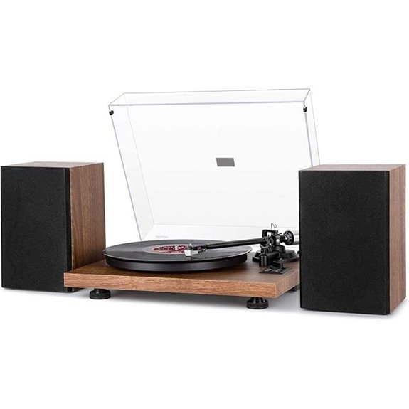 single bluetooth turntable with speakers