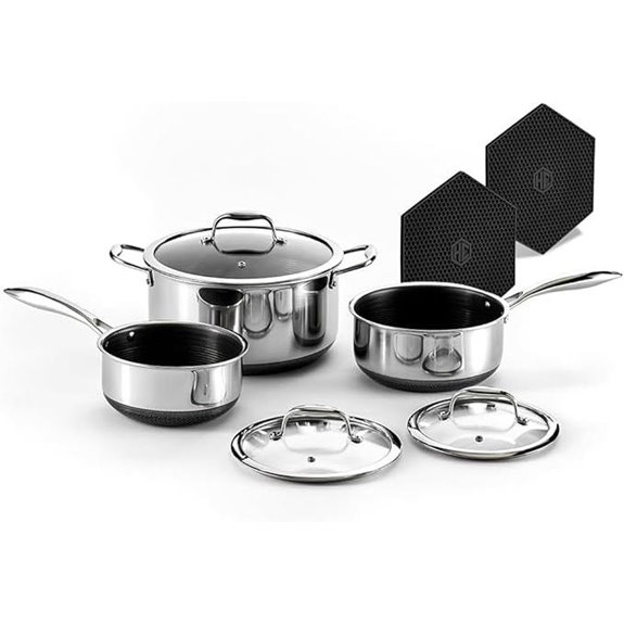 six piece nonstick cookware set