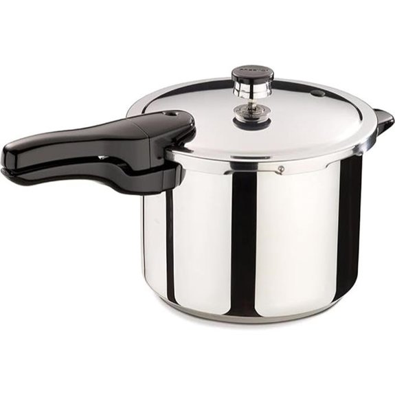 six quart stainless steel cooker
