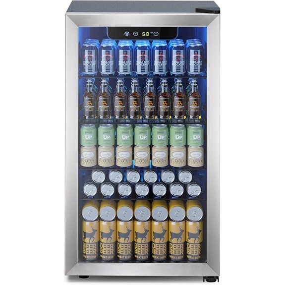 small fridge with digital control