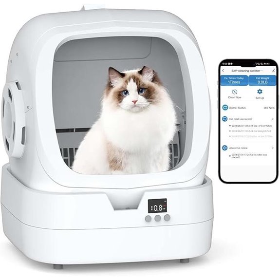 smart app controlled litter box