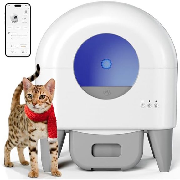 Self-Cleaning Cat Litter Box with App Control