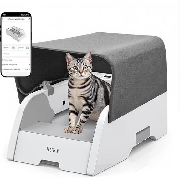 smart self cleaning litter box