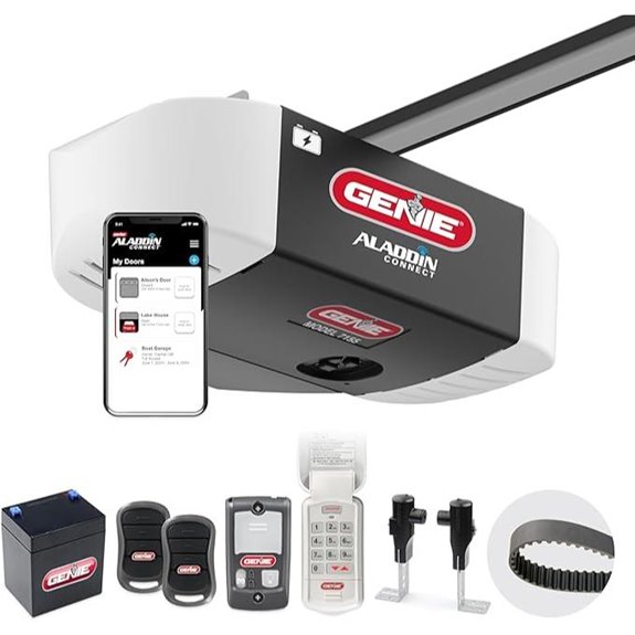 Genie StealthDrive 7155 Smartphone Belt Drive Garage Opener