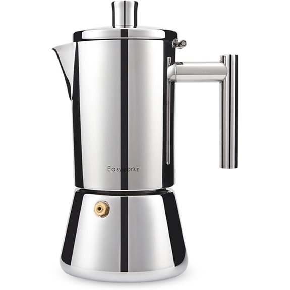 stainless steel espresso maker