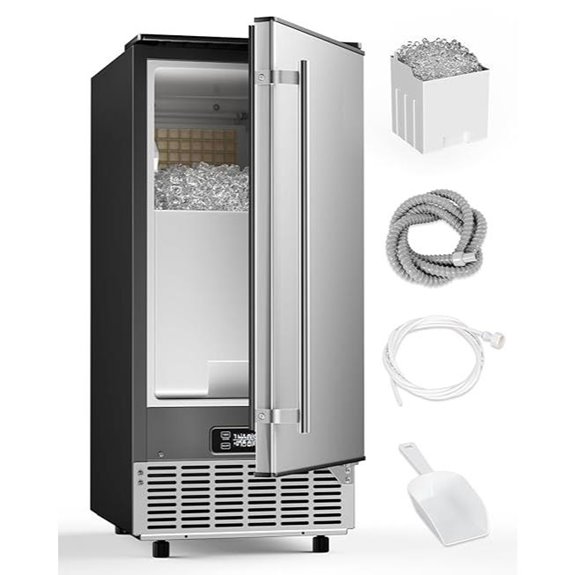 stainless steel ice maker