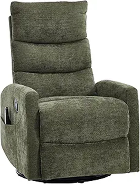 swivel recliner with heat