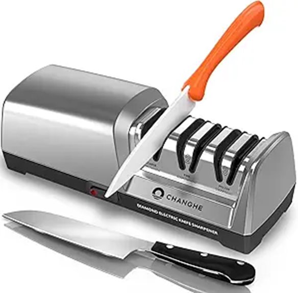 three grit electric sharpener