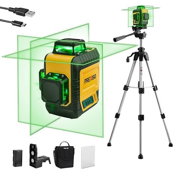 PREXISO 3-Pack 360° Laser Level with Tripod