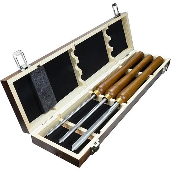 3-Piece HSS Bowl Gouge Lathe Chisel Set